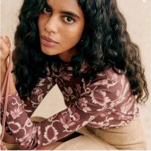 NWT Sézane Felix Jumper in Merveille Print Size XS